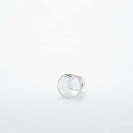 Kumela｜shot glass φ4.8cm｜pink flower｜handpainted