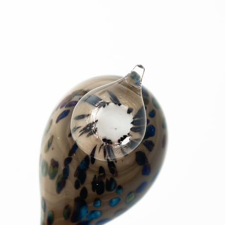 Iittala｜Birds by Toikka｜Small Goldcrest｜spotted smoke/black