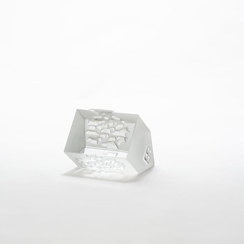 Iittala｜Village｜glass object｜1988｜ Wooden house