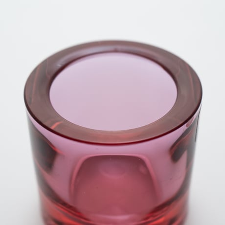 Iittala｜Kivi｜candle holder｜red garnet