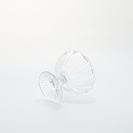 Nuutajarvi｜sugar bowl H8cm｜clear｜03