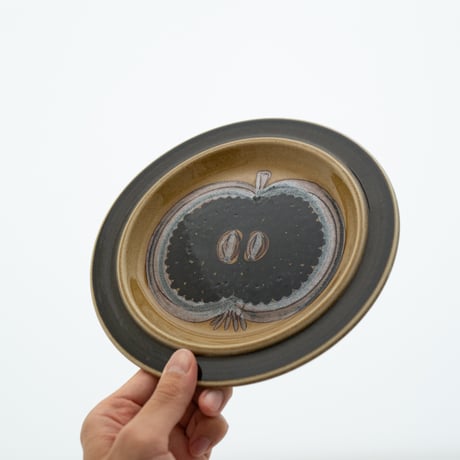Arabia｜Fructus｜plate φ20cm｜brown