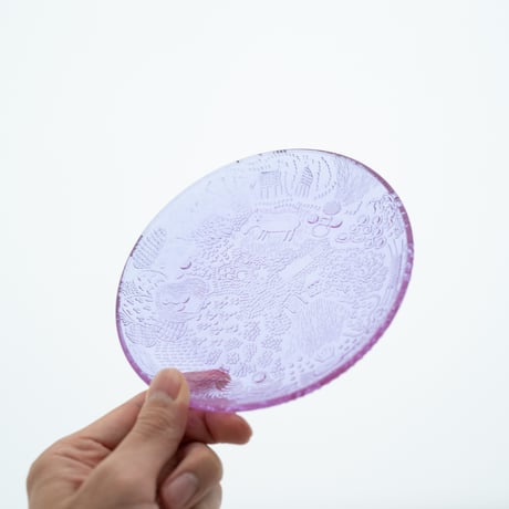 Nuutajarvi｜Fauna｜plate φ15cm｜amethyst