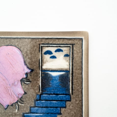 Arabia｜Helja｜wall plate｜blue tulip