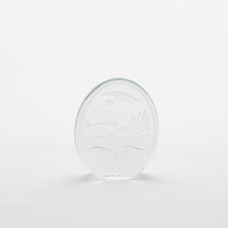 Iittala｜glass object｜ski track