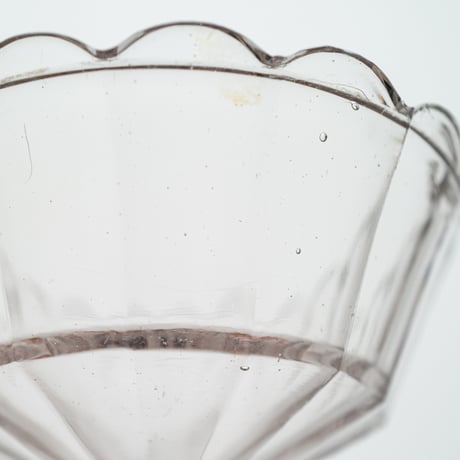 Nuutajarvi｜glass bowl φ12.4cm｜nötsjö stamp