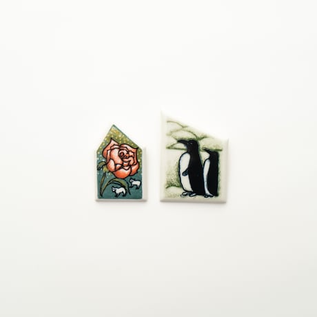 Arabia｜Helja｜brooch｜rose and sheep