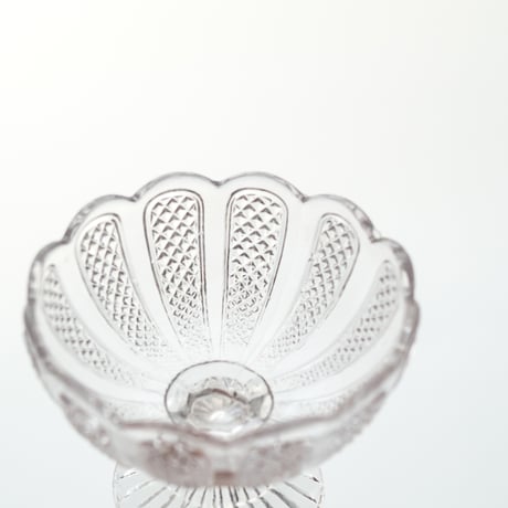 Nuutajarvi｜sugar bowl H8cm｜clear｜01