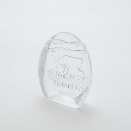 Iittala｜Poro｜glass object｜reindeer