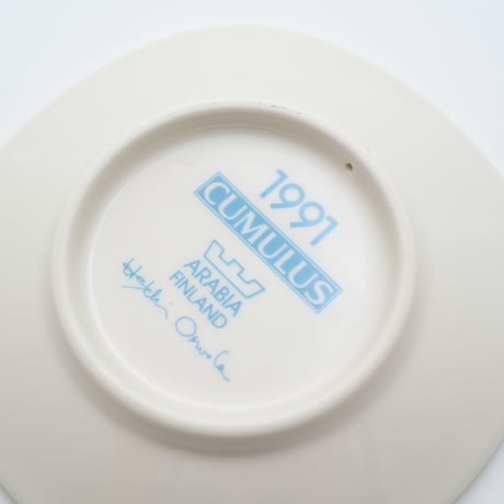 Arabia｜Cumulus｜wall plate｜1991｜cake