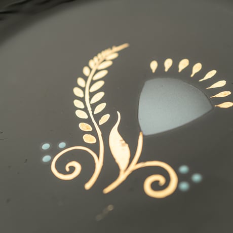 Old Arabia｜plate φ15cm｜blue flower