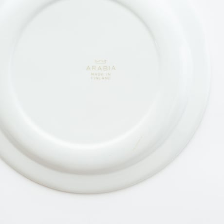 Arabia｜plate φ17cm｜yellow rim