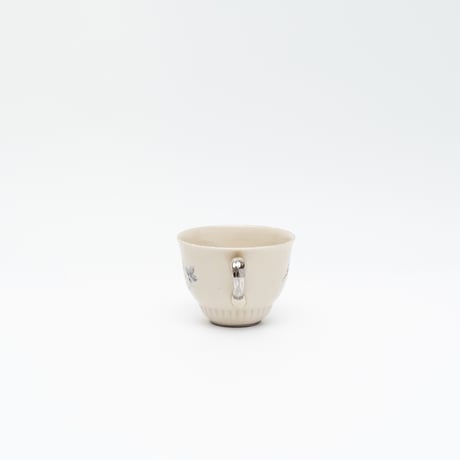 Old Arabia｜cup φ8.3cm｜flowers｜silver