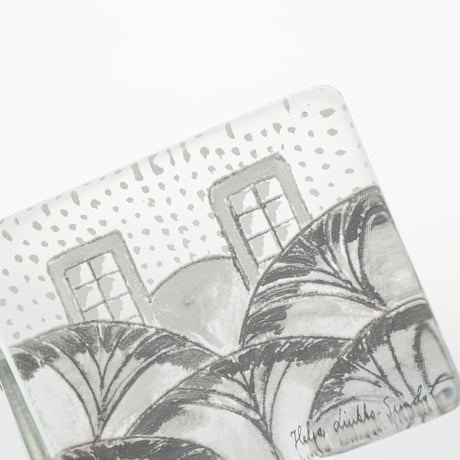 Arabia｜Helja｜glass card｜Lumikukkia｜S