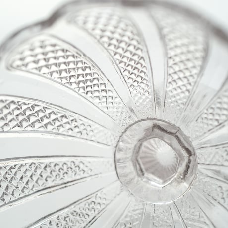 Nuutajarvi｜sugar bowl H8cm｜clear｜01