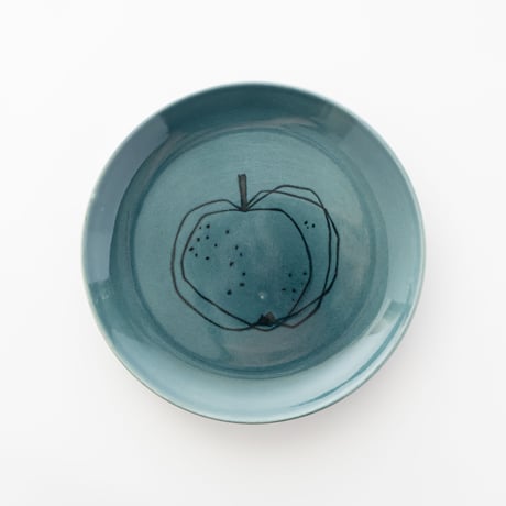 Arabia｜Graffito (ｸﾞﾗﾌｨｰﾄ)｜plate φ20cm｜apple｜①