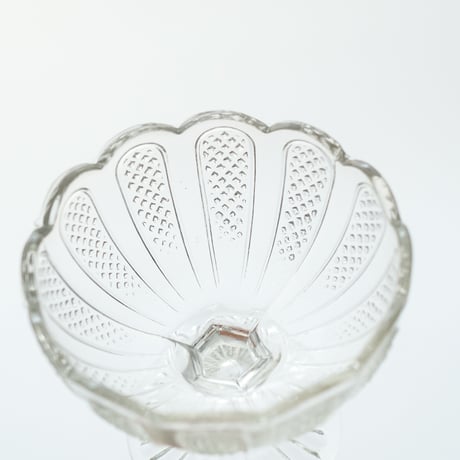 Nuutajarvi｜sugar bowl H8cm｜clear｜02