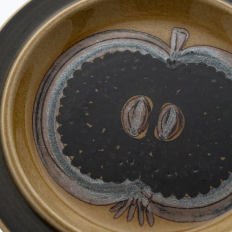 Arabia｜Fructus｜plate φ20cm｜brown