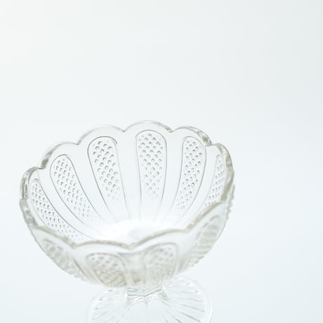 Nuutajarvi｜sugar bowl H8cm｜clear｜02