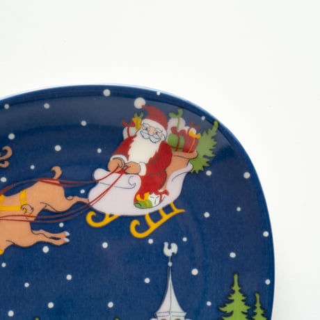 Arabia｜Christmas plate｜santa Claus