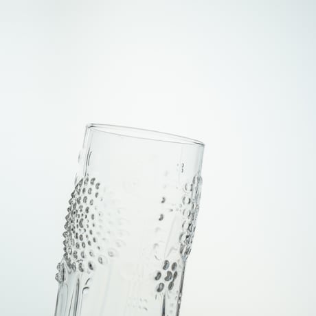 Nuutajarvi｜Flora｜tumbler φ5.7cm｜clear