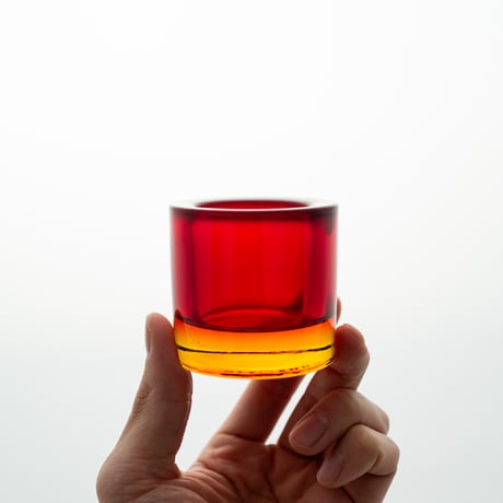 Iittala｜Kivi｜candle holder｜old red