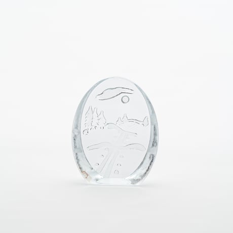 Iittala｜glass object｜ski track
