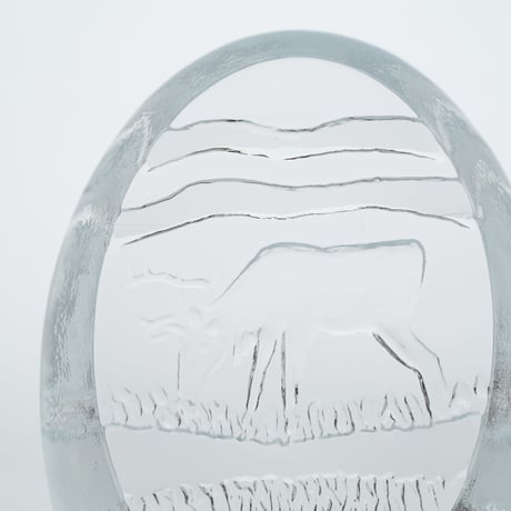 Iittala｜Poro｜glass object｜reindeer