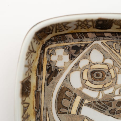 Royal Copenhagen｜Baca｜plate 10cm｜brown