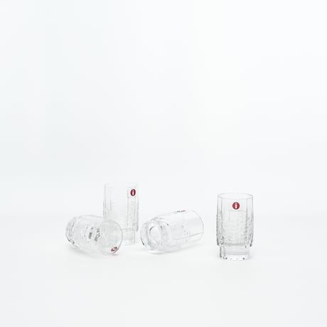 Iittala｜Kuusi｜4 shot glasses and a wooden box