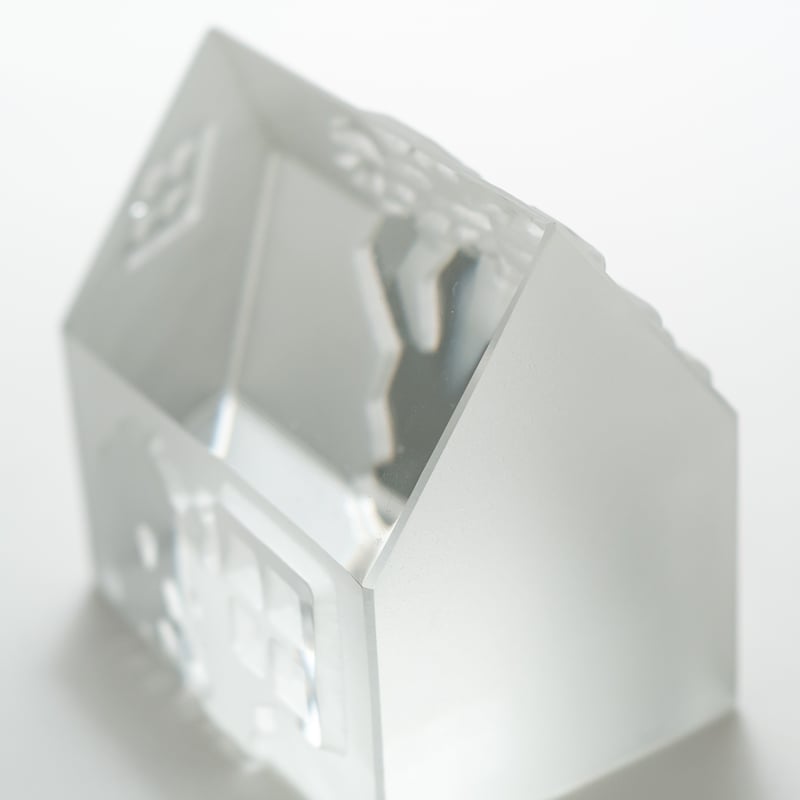 Iittala｜Village｜glass object｜1988｜ Wooden house