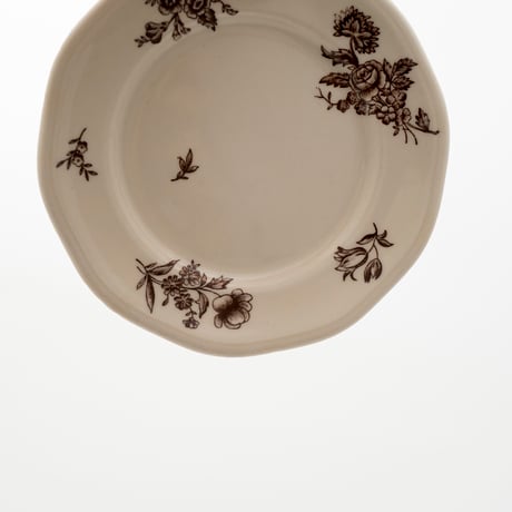 Arabia｜plate φ17cm｜Moderna｜brown flower｜1