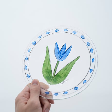 KostaBoda｜Tulipa｜plate 19cm｜blue｜1