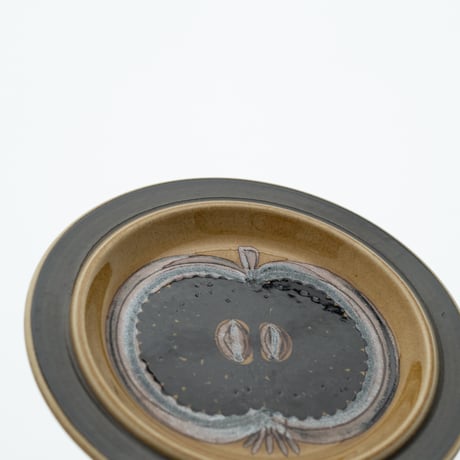 Arabia｜Fructus｜plate φ20cm｜brown