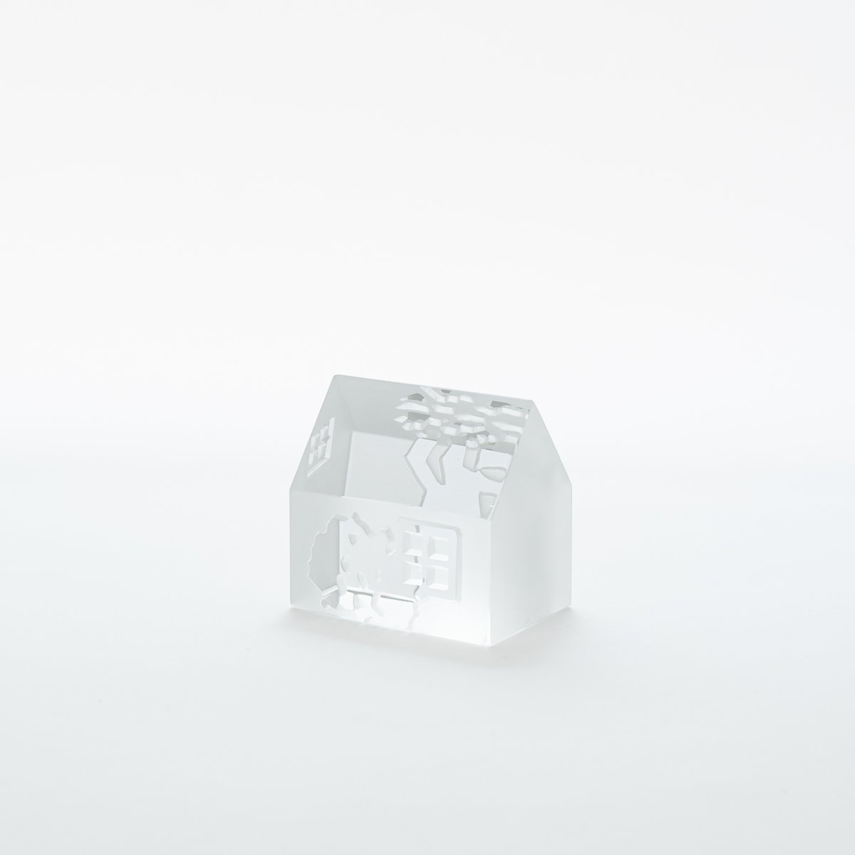 Iittala｜Village｜glass object｜1988｜ Wooden house
