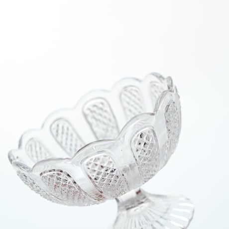 Nuutajarvi｜sugar bowl H8cm｜clear｜01