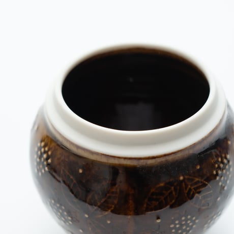 Arabia / Chymos｜candy pot｜brown
