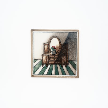 Arabia｜Helja｜wall plate｜mirror brown