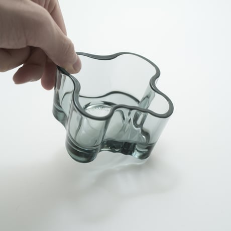 Iittala｜Aalto Collection｜candle holder H55mm｜grey