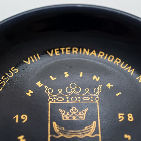 Arabia｜Helsinki｜plate φ9.6cm｜navy