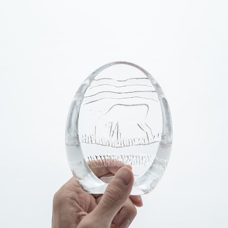 Iittala｜Poro｜glass object｜reindeer