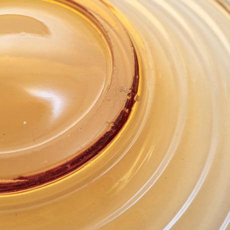 Karhula / Iittala｜Bolgeblick｜plate φ14cm｜amber｜2