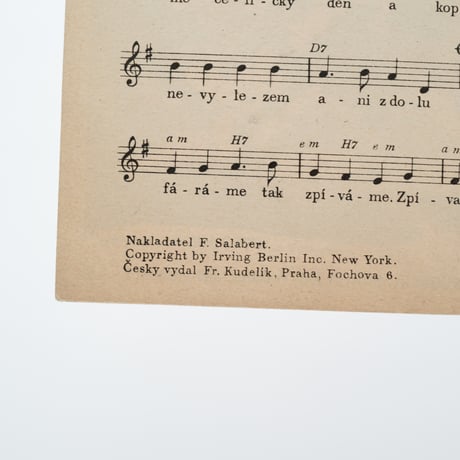 Czech｜sheet music｜HEJ, KOP KOP｜1940s