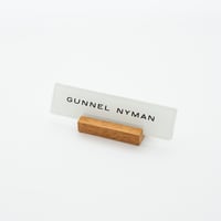 Riihimaki｜name plate｜Gunnel Nyman