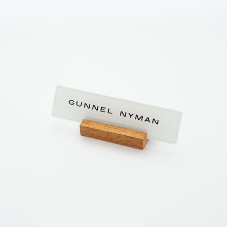 Riihimaki｜name plate｜Gunnel Nyman