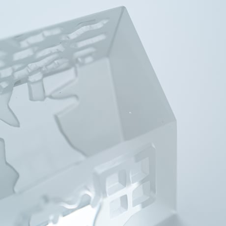 Iittala｜Village｜glass object｜1988｜ Wooden house