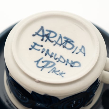 Arabia｜Anemone｜cup φ10cm｜blue｜2