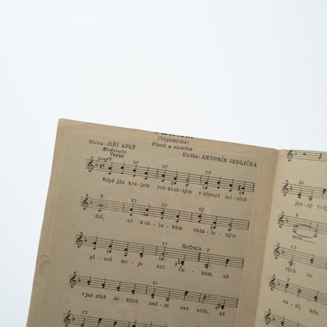 Czech｜sheet music｜Čekám｜1954