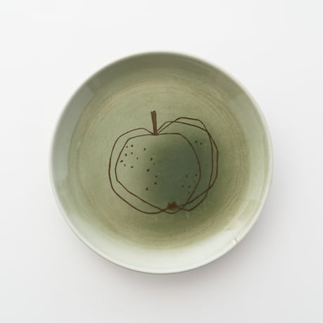 Arabia｜Graffito (ｸﾞﾗﾌｨｰﾄ)｜plate φ20cm｜apple