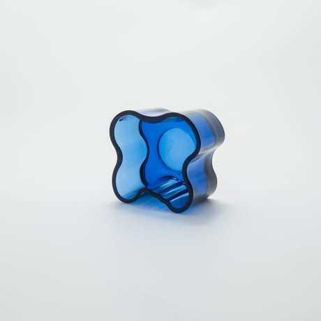 Iittala｜Aalto Collection｜candle holder H55mm｜ultramarine blue